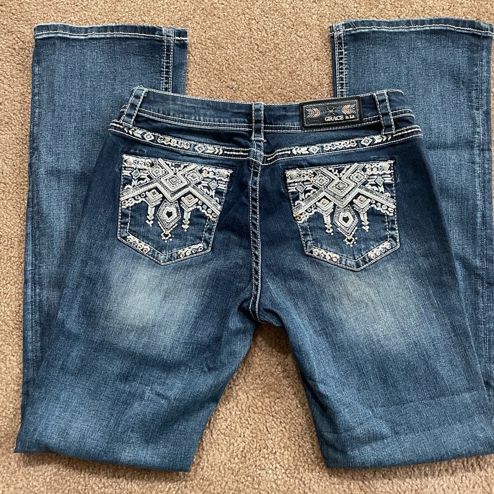 Grace in LA Bootcut Jeans- Size 30 - Like New!